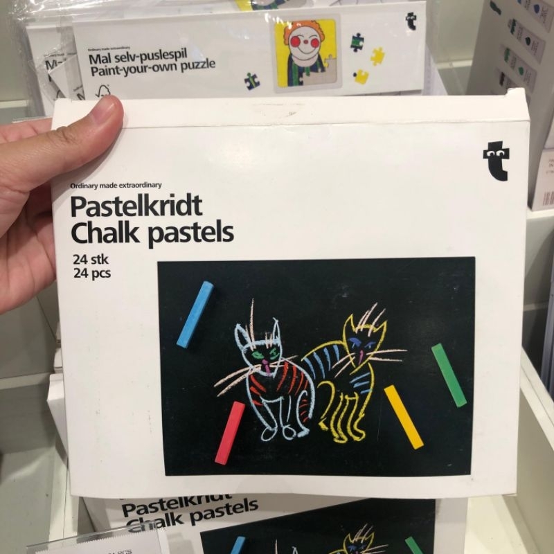 

[JASTIP FLYING TIGER] Chalk Pastels 24pcs