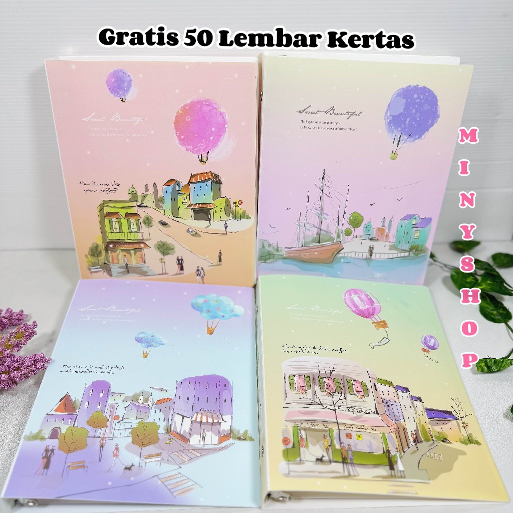

Binder Note Notebook A5 20 Ring Buku Binder Kuliah Sekolah Warna Soft Sweet Beautiful