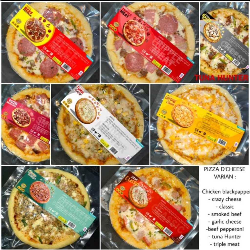 

D'Cheese Pizza/Pizza Frozen Aneka Topping