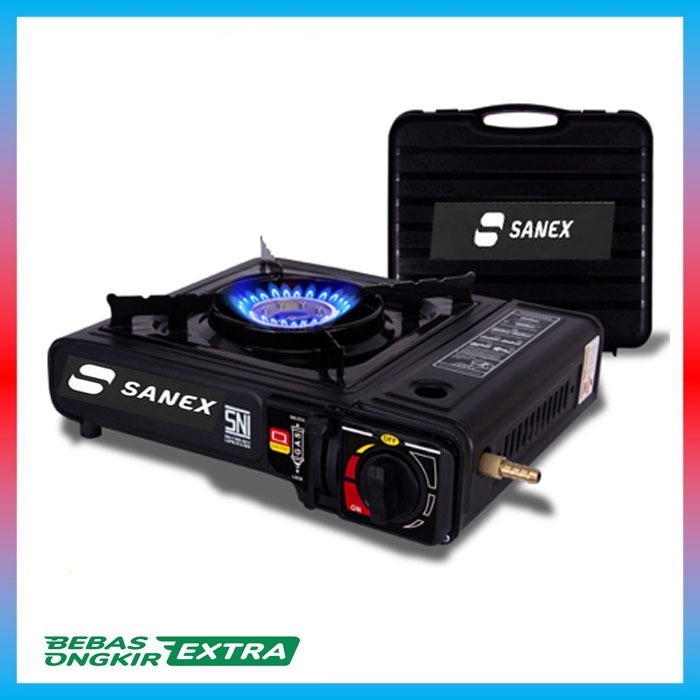 Kompor Gas Portable 2in1 SANEX / kompor gas 1 tungku / kompor gunung campaign PROMO