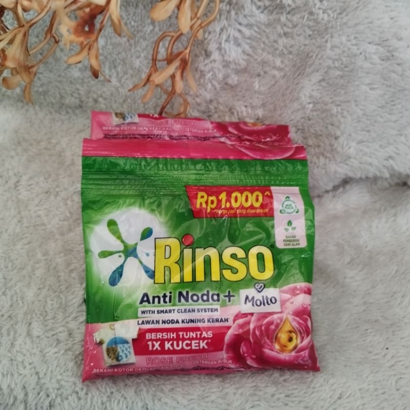 Rinso Renceng 40gr / Detergent bubuk / Rinso bubuk