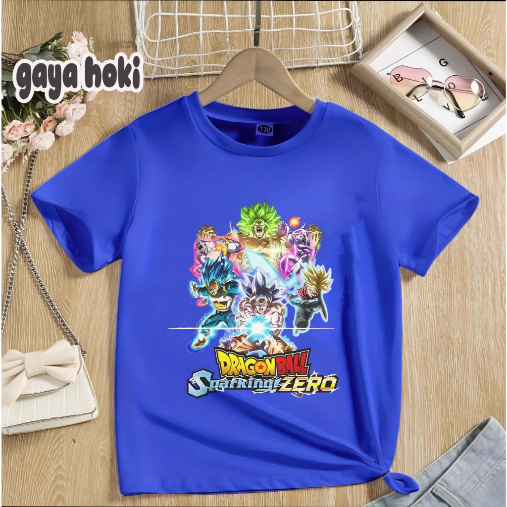 Baju Kaos Anak Gambar DragonBall Sparking Zero Bahan Premium Unisex