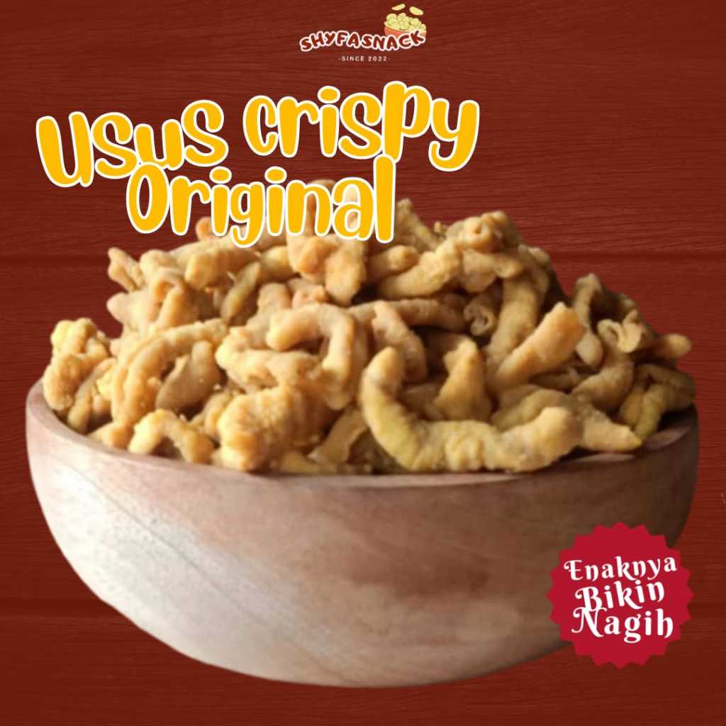 

KERIPIK USUS ORIGINAL 500GR SHYFASNACK