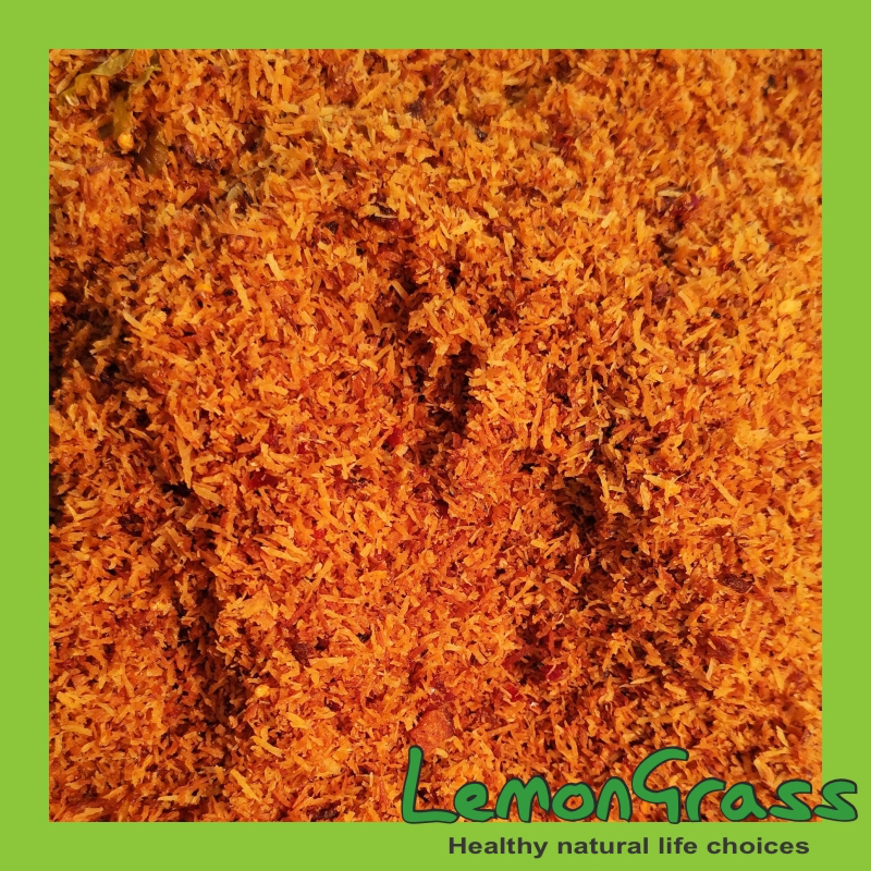 

Serundeng kelapa fresh Spiced grated coconut