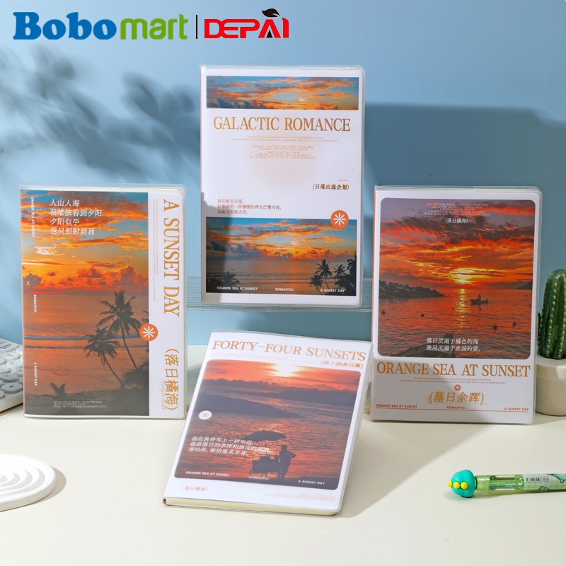 

[Whispers] BOBOMART Notebook A5 76 Lembar Cover Mika Minimalis DP82 Buku Catatan Estetik Elegan -