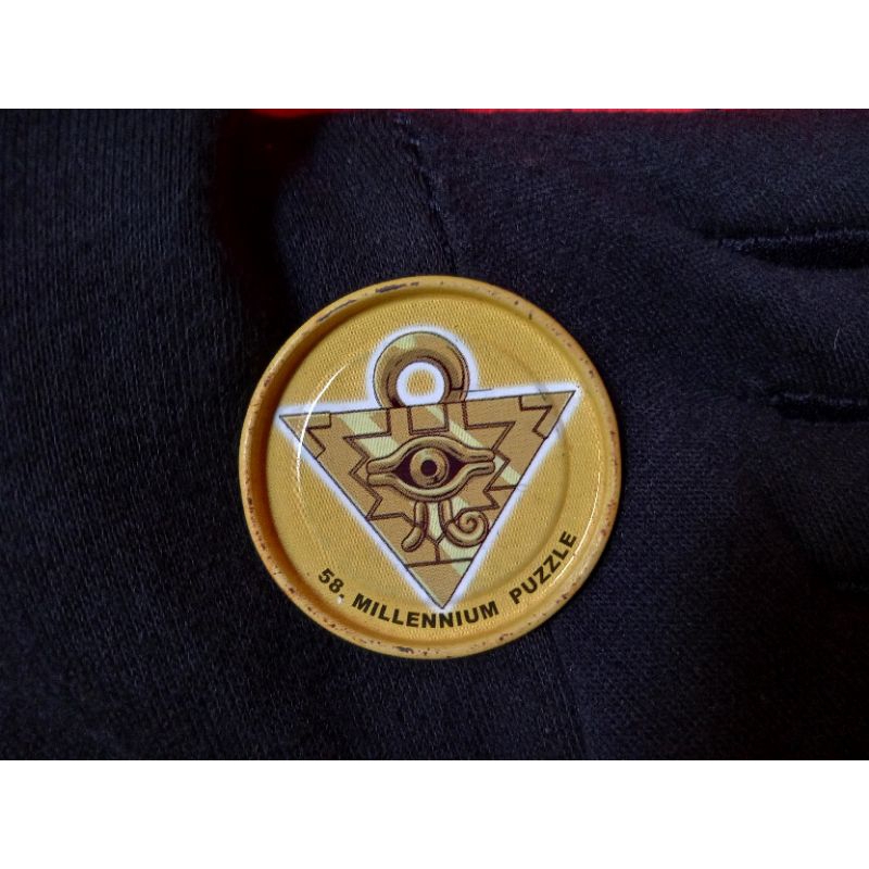 Mainan Tazos Yu-Gi-Oh Metalix : Millennium Puzzle (nomor 58)