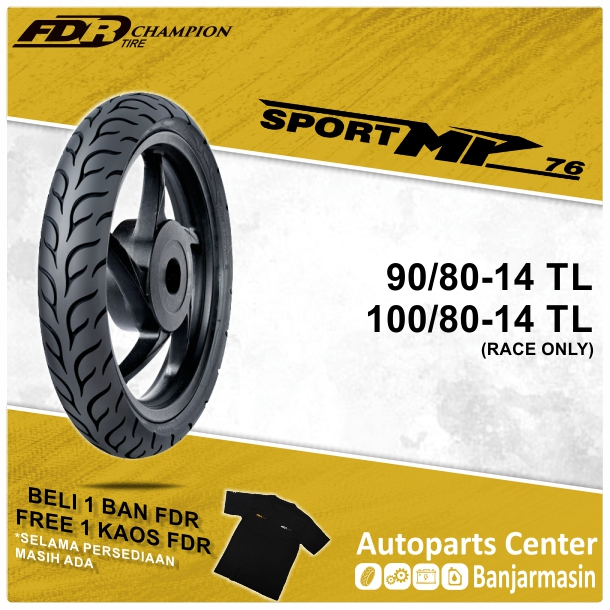 FDR SPORT MP76 Ring 14 Tubeless Racing Tire