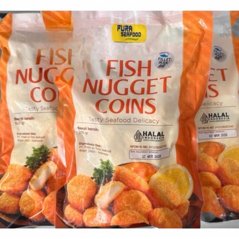 

Fura Fish Nugget Coins 500gr Halal