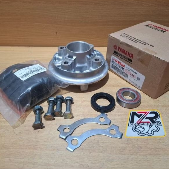 GENUINE YAMAHA 37J-F5366-02//DUDUKAN GEAR/NAP GIR BELAKANG SET KARET TROMOL+LAHER+BAUD GIR/KARET SIL