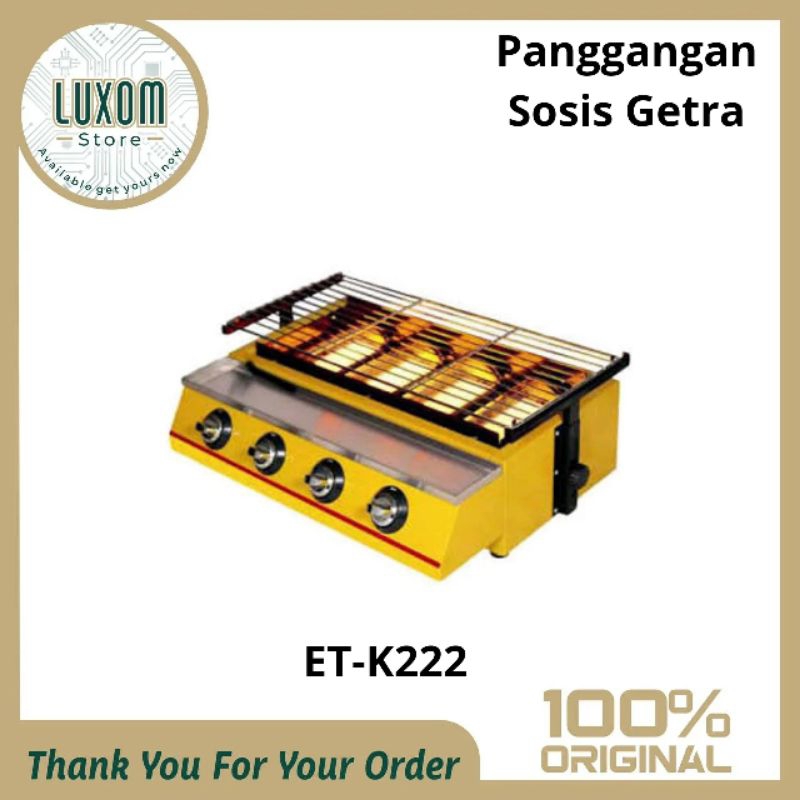 Panggangan Sosis Getra ET-K222/4 tungku/Getra/Panggangan sosis