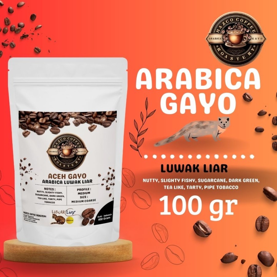 

Kopi Arabica Gayo LUWAK LIAR Premium 100 gr