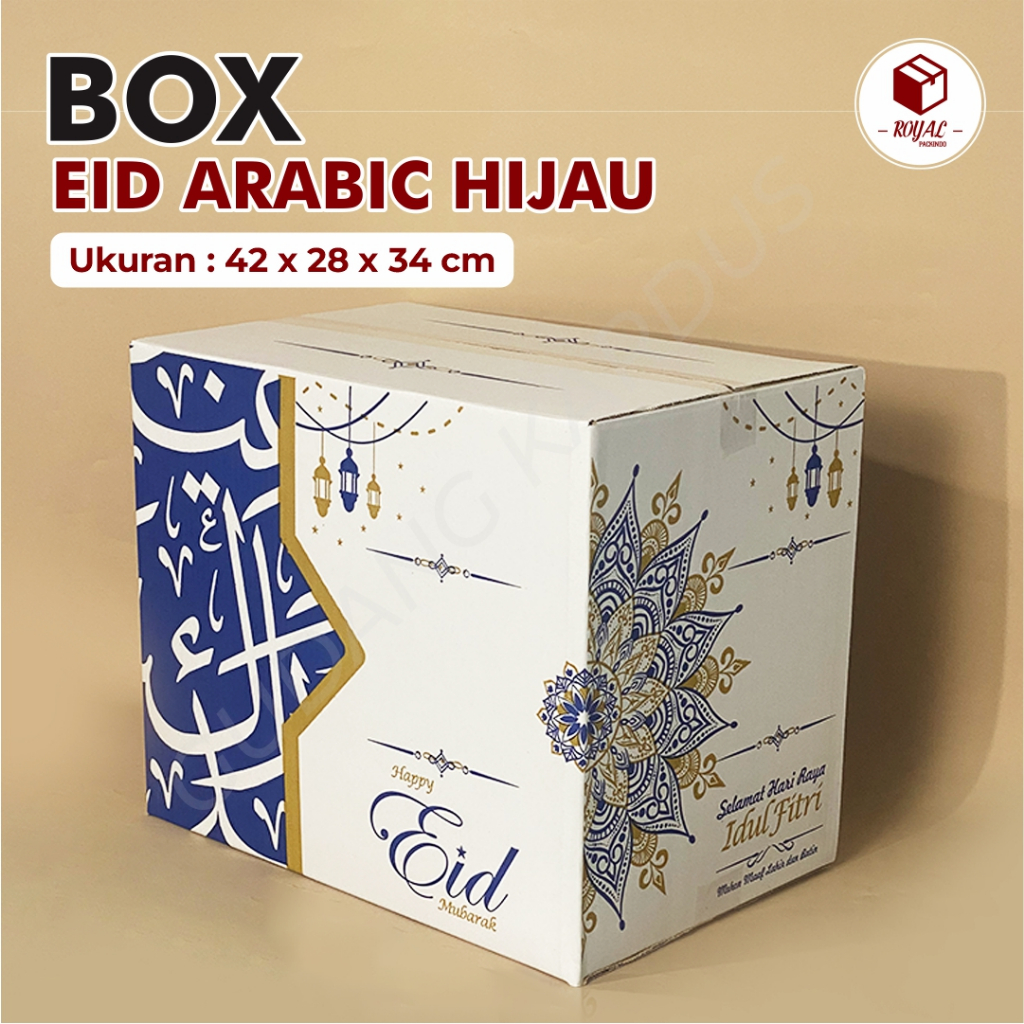 

BOX EID ARABIC 42 x 28 x 34 cm- BOX PARCEL IDUL FITRI/BOX PARCEL SEMBAKO LEBARAN/PARCEL SEMBAKO/BOX PARCEL LEBARAN