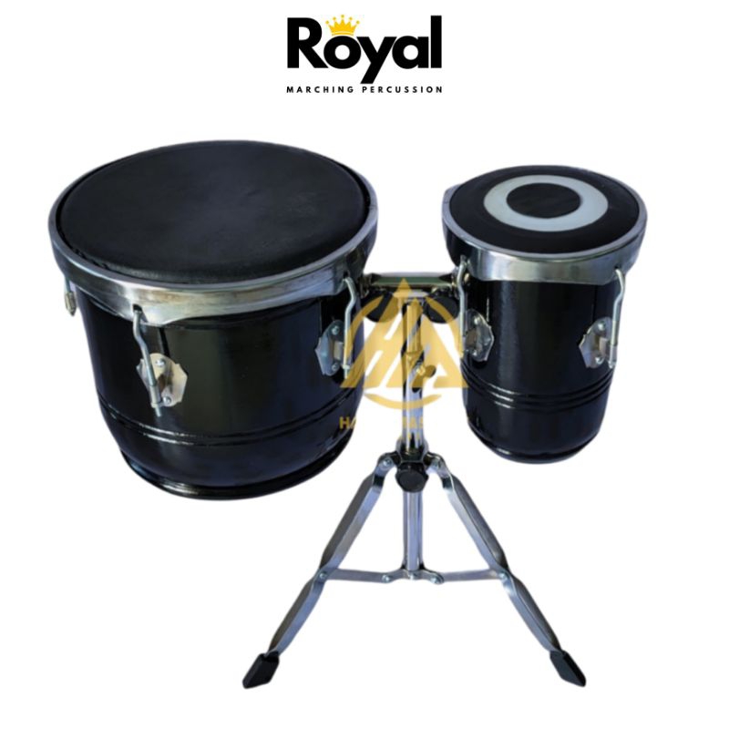 Ketipung Gendang Dangdut Kendang Tabla Koplo Kulit Hitam Bonus Stand