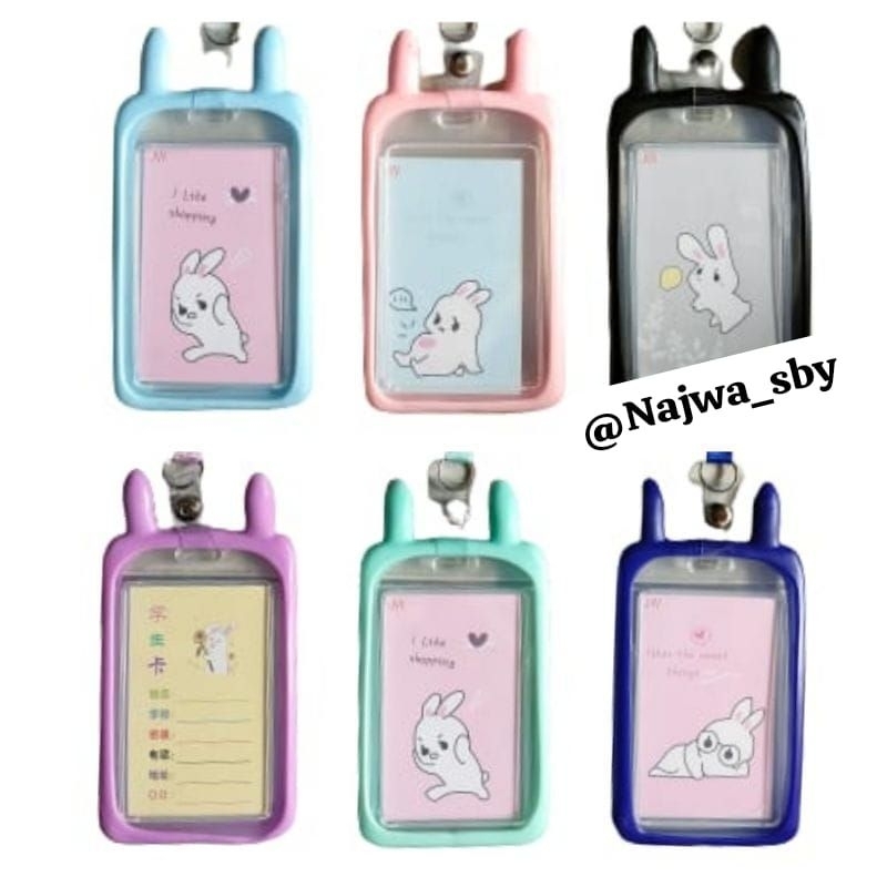 

( KODE : LN23-20 ) LANYARD ID CARD LUCU | HOLDER NAME CARD | TEMPAT KARTU NAMA / NAME TAG