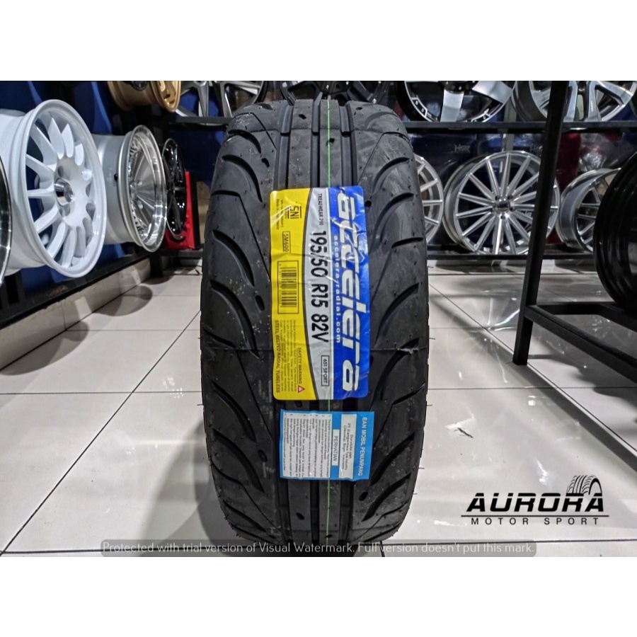 Ban mobil semislick 195/50 R15 accelera 651 sport ban type rotasi ukuran 195 50 R16