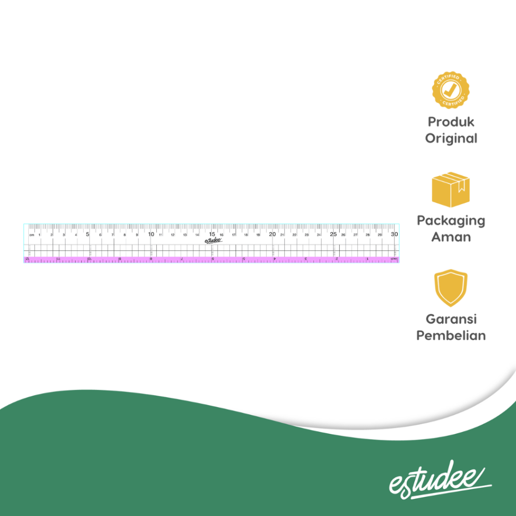 

ESTUDEE GRAPHIC RULER 30CM PURPLE ES-R030