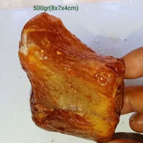 batu fosil mani gajah madu full kristal (217)