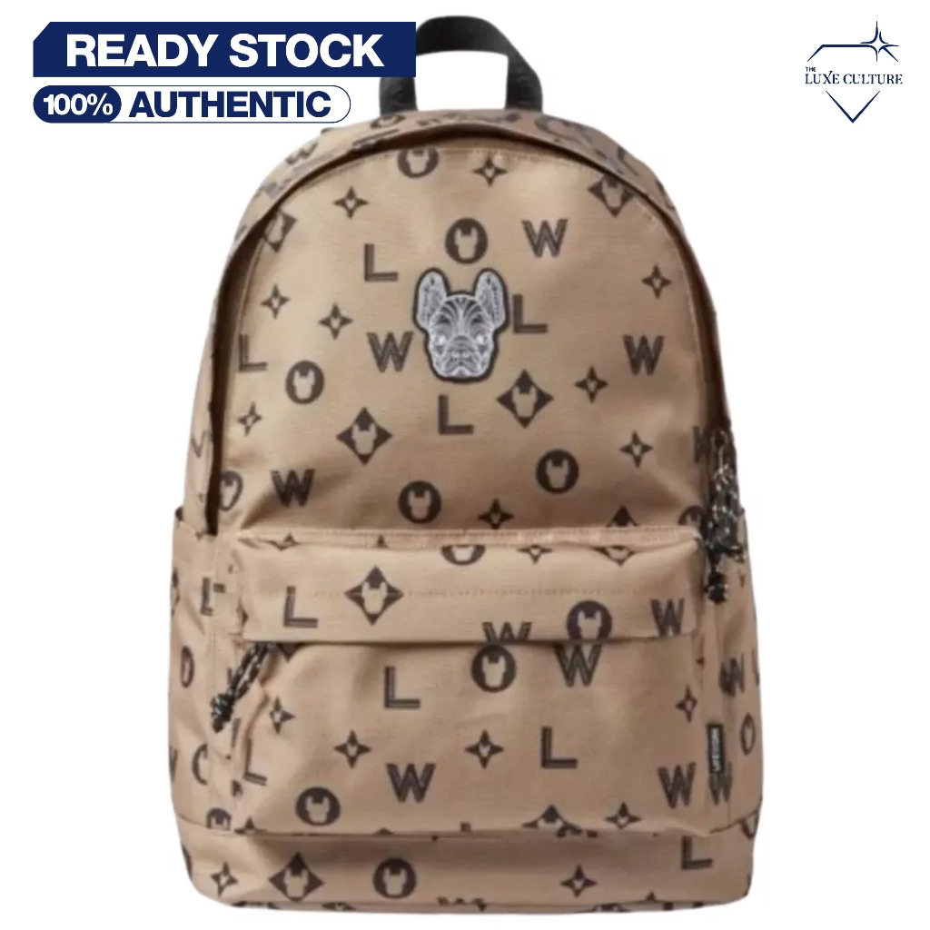 Lifework Monogram LW Brown Backpack / Tas Branded Original