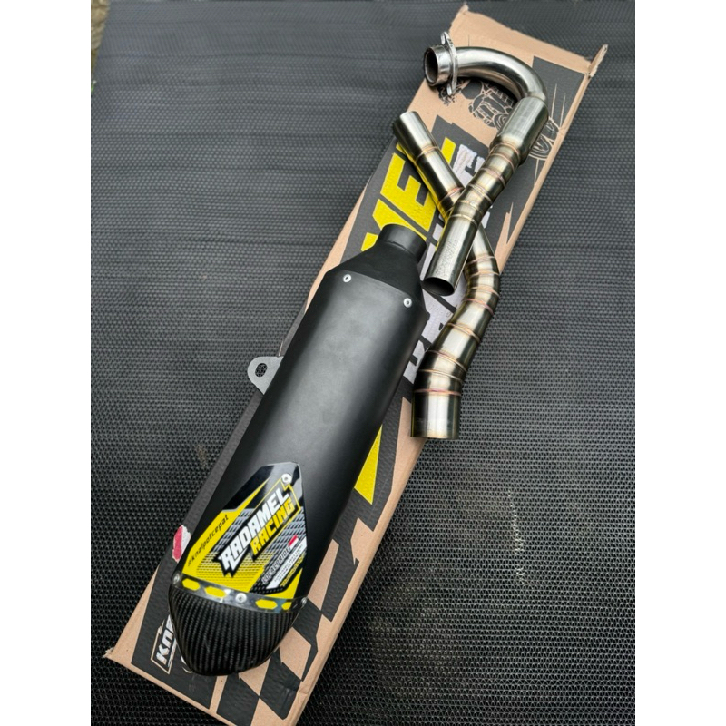 F4 BLACKDOP RADAMEL RACING KLX 150 CRF 150 WR155 KLX 230 KLX 250 KNALPOT CEPAT