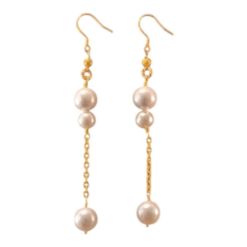 Anting Mutiara Juntai Panjang Anting Aksesoris Hijab