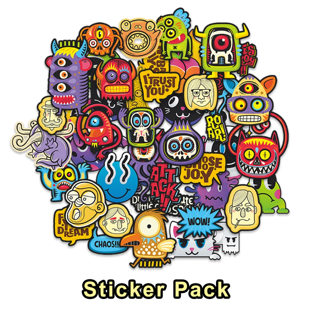 

Sticker pack tumbler helm laptop anti air