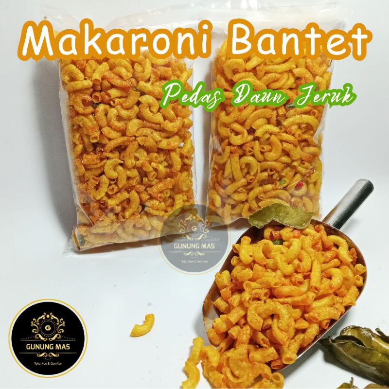 

MAKARONI BANTET - MAKARONI BANTAT- 1 KG/ RASA DAUN JERUK/ MAKRONI / MACARONI / KILOAN