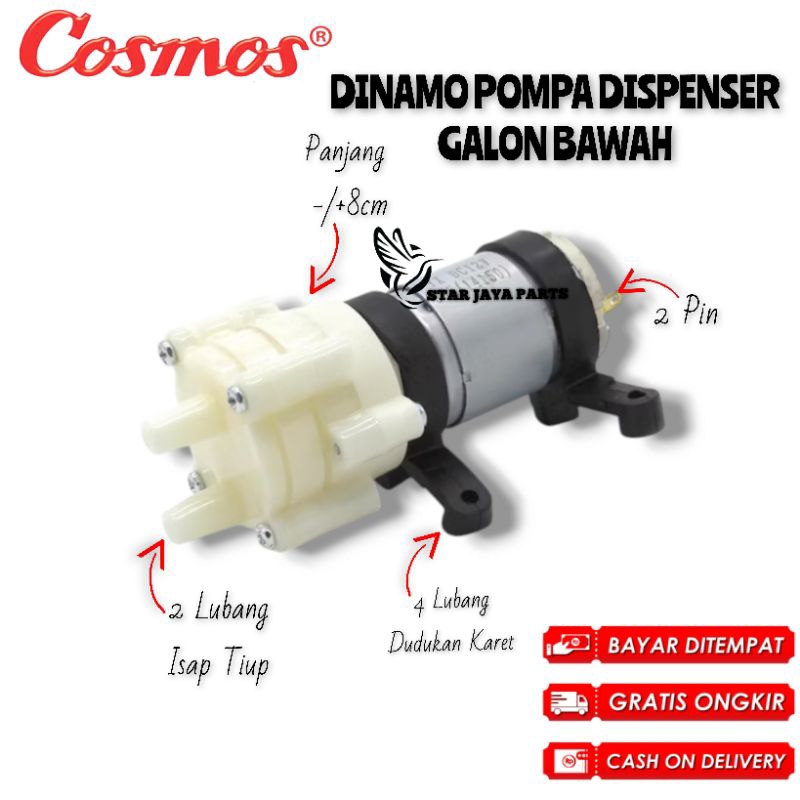 [COSMOS] Pompa Dispenser Galon Bawah COSMOS dinamo Pompa Dispenser Galon Bawah Cosmos