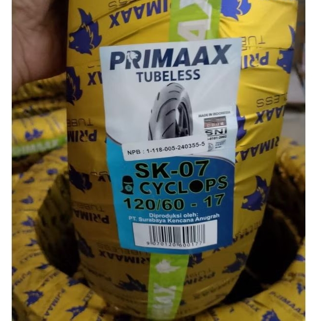 Ban Primaax SK 07 120/60 Ring 17 Tubles baru