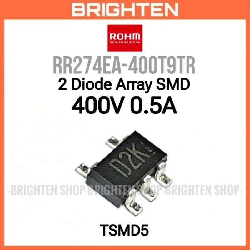 ROHM 2 Diode Array 0.5A 400V Dioda SMD RR274EA-400 mark D2K