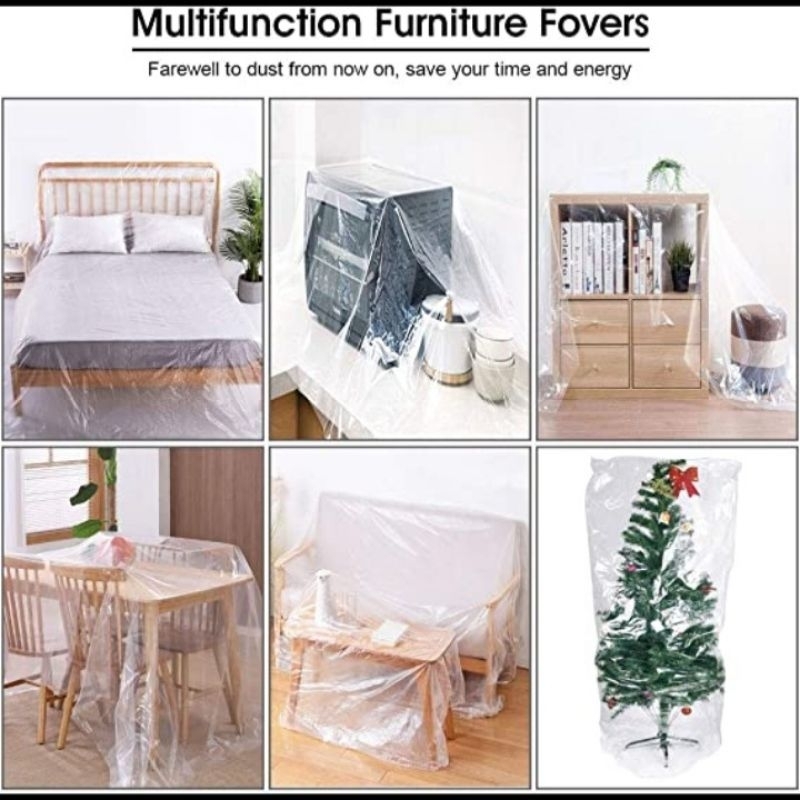 Kantong Penutup Furniture Plastik PE Besar Jumbo Tebal | Kantong Plastik TAHAN AIR dan ANTI BOCOR | 