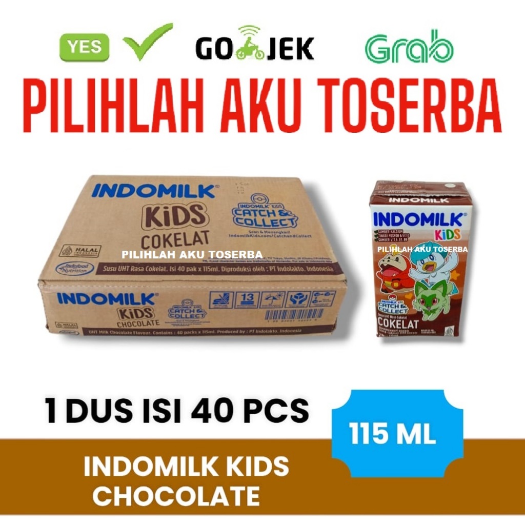 

Susu INDOMILK KIDS COKLAT (Cokelat) UHT - 115 ml (1 DUS ISI 40)