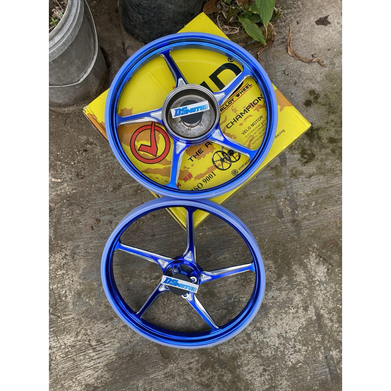 velg velk velek VND RACING TIPE AK55 AK 55 BIRU BLUE UNTUK JUPITER Z VEGA R JUPITERZ JUPITERMX JUPIT