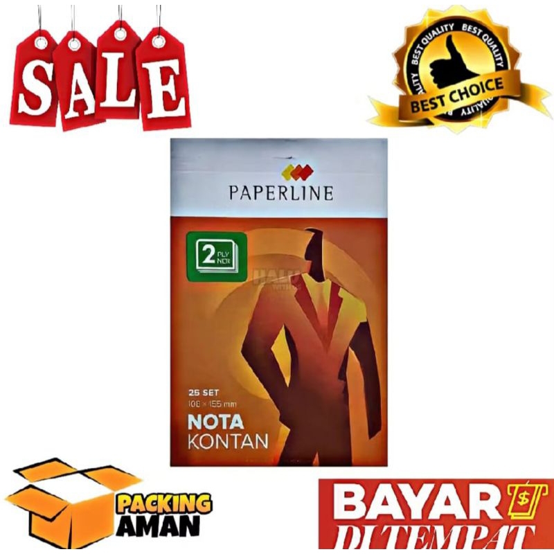 

Nota Paperline isi 50 1Ply dan 2Ply per pack 10 buku