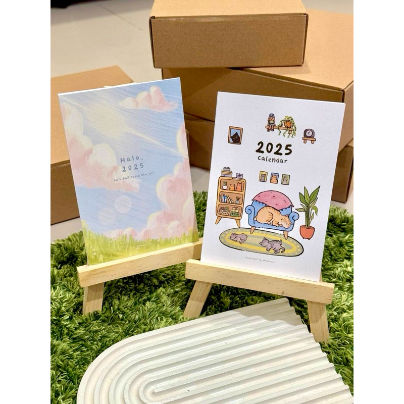 

Kalender Meja Mini Tahun 2025 Ilustrasi Lucu dan Aesthetic (Sudah Include Easel)