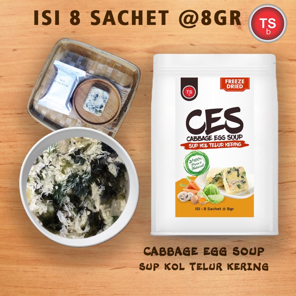 

Sup Kol Telur/Cabbage Egg Soup/Soup Instant/Sup Instant/Kuah Instant/Isi 8 sachet @8gr