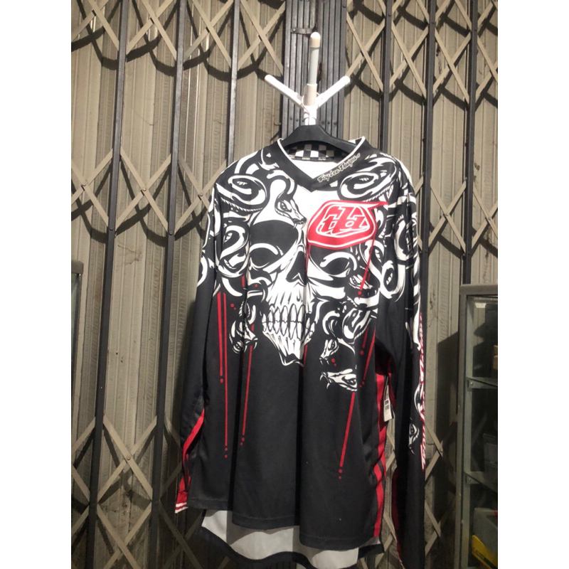 Jerset Jersey set celana Trail trabas motocross tld gp original black white