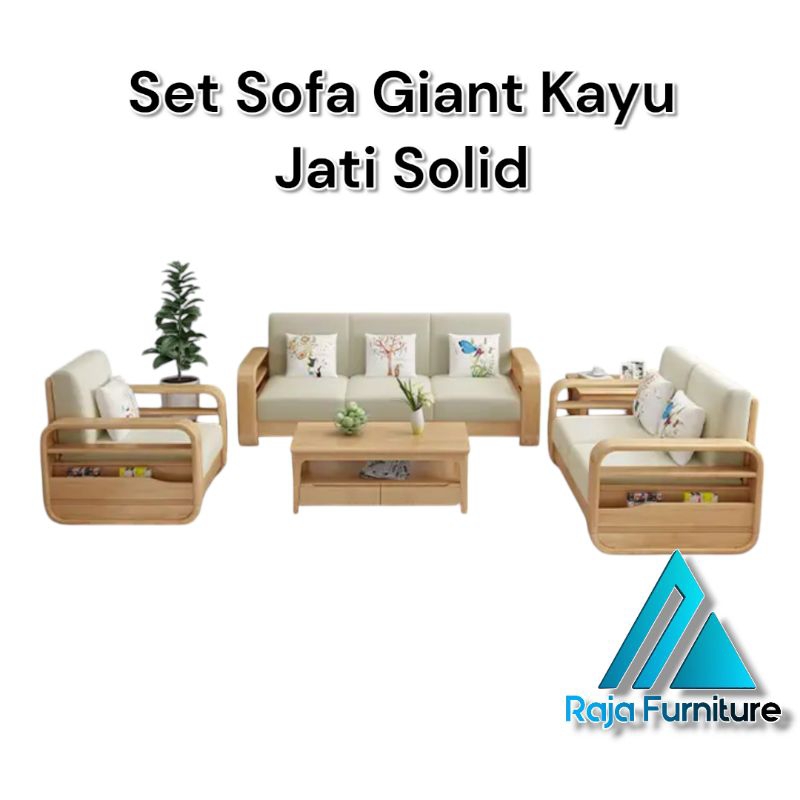 Raja Furniture Set Sofa Giant Kayu Jati Solid