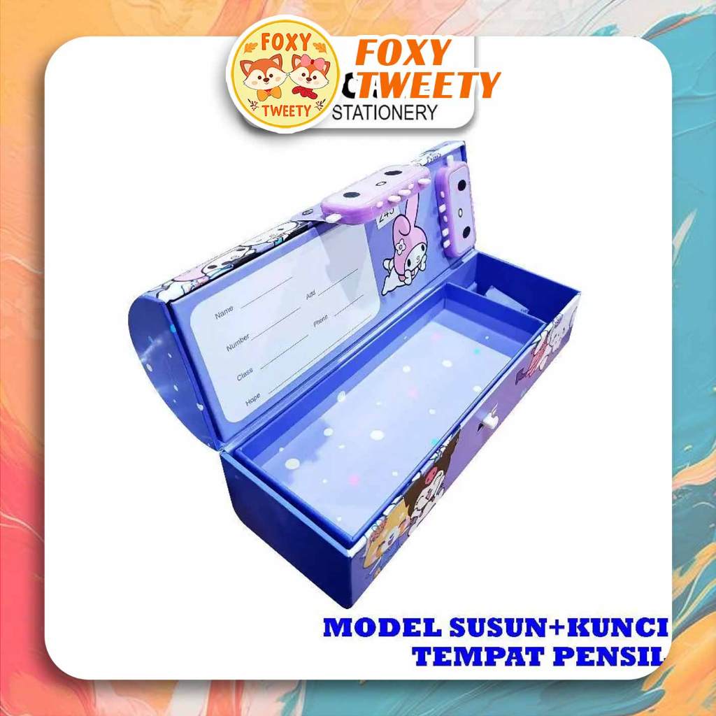 

(Live) Kotak Pensil Karton + KODE D3051SR / Tempat Pensil / Pencil Case / Boks Pensil / Box Pen / Tempat Pensil