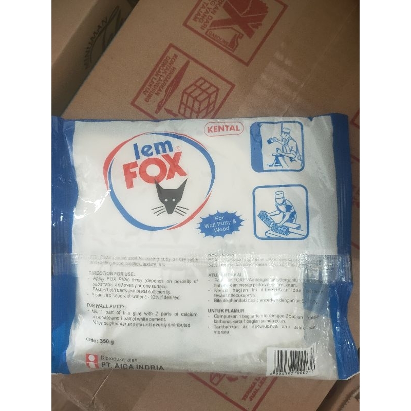 

Lem FOX 350 G,lem putih PVAc untuk plamur,plamur dan kayu