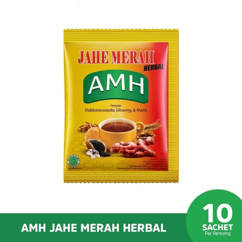 

JAHE MERAH AMH | JAHE MERAH | 1Renceng Isi 10Sachet