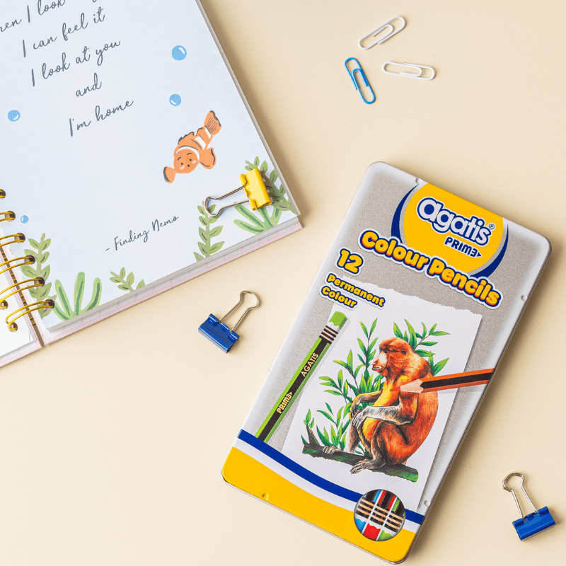 

Pensil Warna Agatis - 12 Warna Permanent, Cerah Tahan Lama untuk Menggambar Profesional