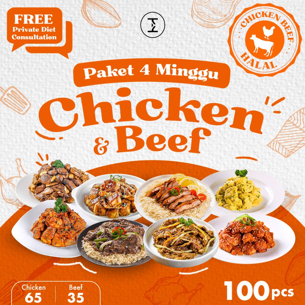 

Paket Diet Meal Prep 4 Minggu - Chicken dan Beef