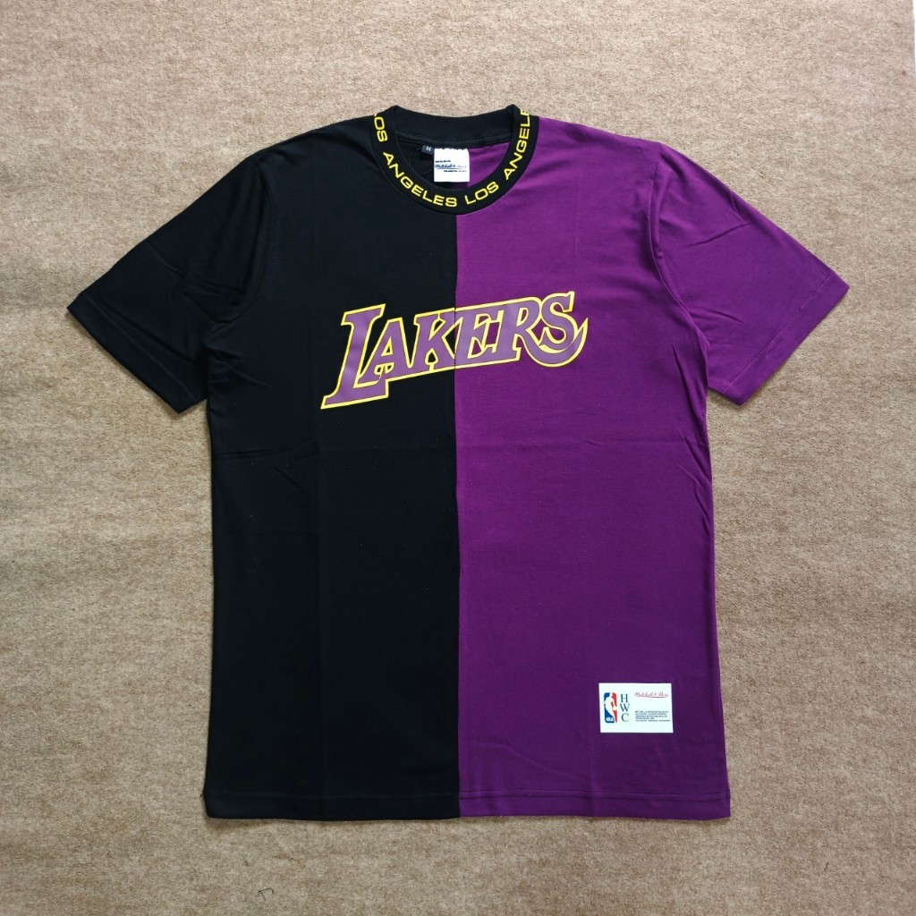 Lakers Baju Kaos Pria Mitchell And Ness