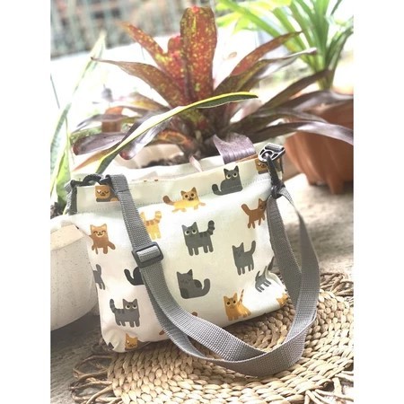 Jogja Pride/ Tas Kanvas Gaul Sling Bag Kanvas Wanita Motif Multifungsi Tote Bag
