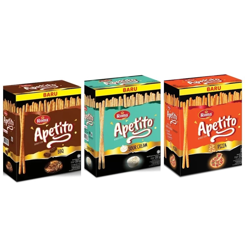 

APETITO Stick 18.5gr x 10bks - Rasa BBQ/ Pizza