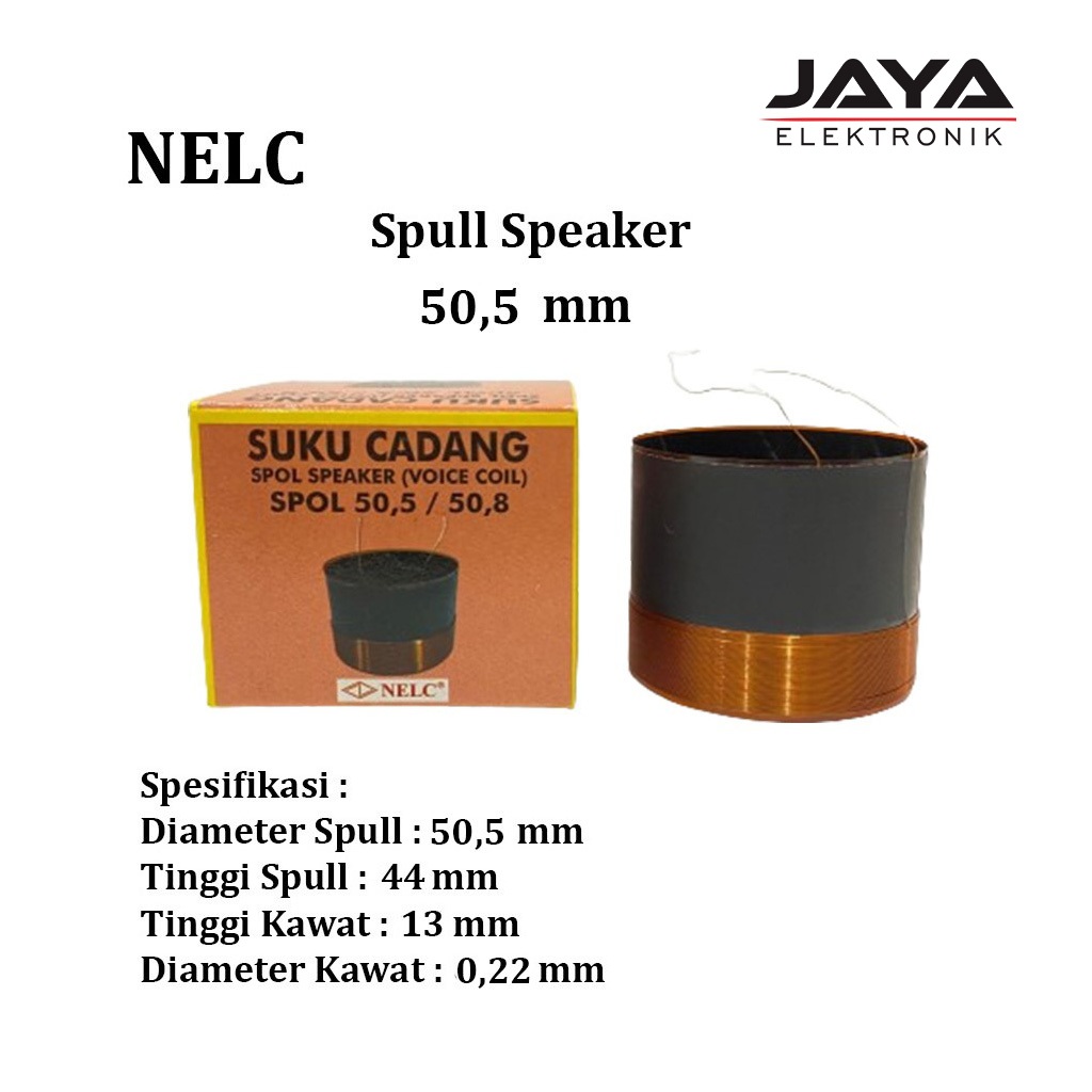 Spull Speaker 50,5 mm NELC Spul Spol Spool Speaker Voice Coil NELC 50,5