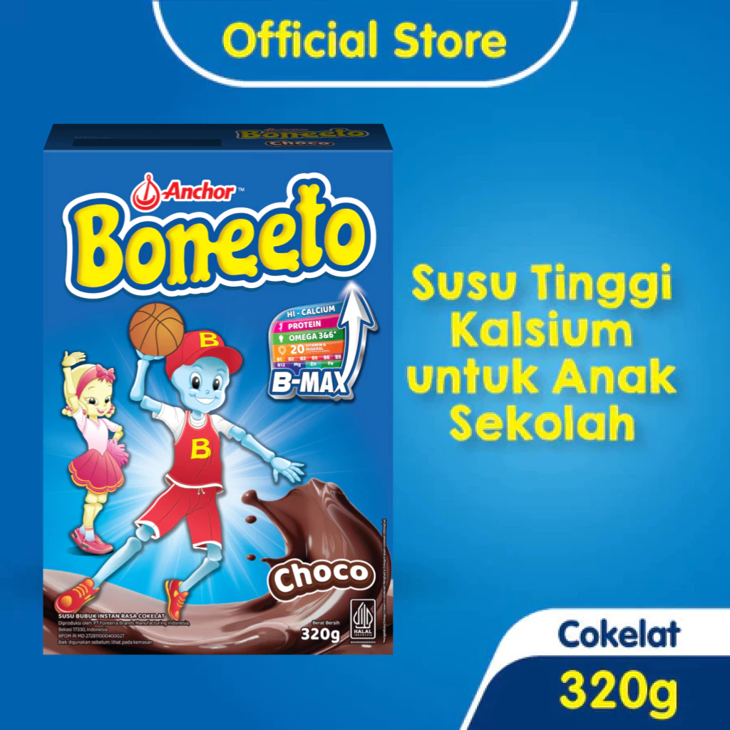 

Boneeto Susu Bubuk Anak Sekolah Yummy Choco 320g - Nutrisi Pertumbuhan Anak untuk Daya Pikir dan Tubuh Aktif