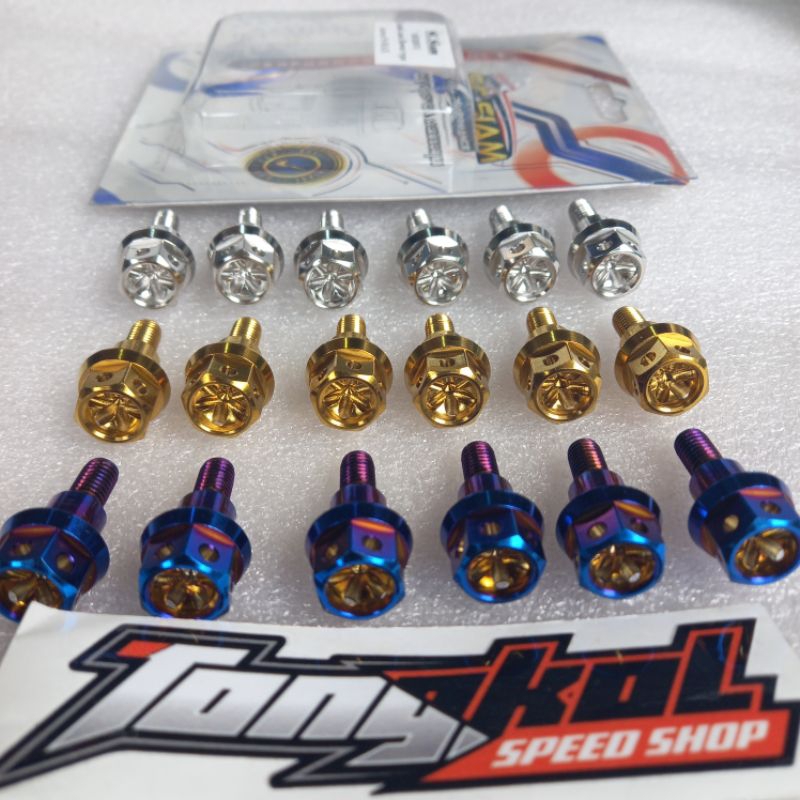 BAUT CVT 1 SET AEROX NMAX 155 OLD NEW SC SIAM ORIGINAL THAILAND STENLIS WARNA BLUE GOLD SILVER
