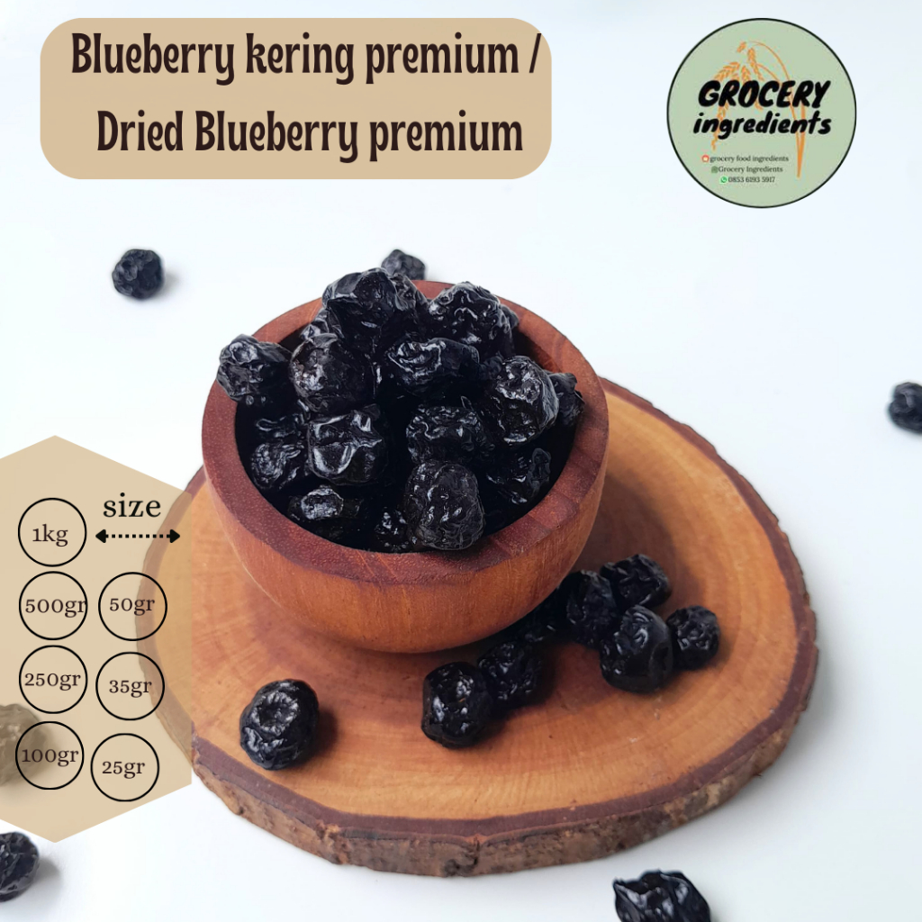 

Blueberry kering premium 25 gram / Dried Blueberry premium