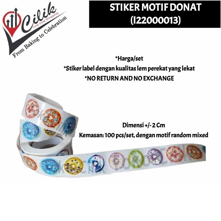 

stiker+label+sticker+gambar+tempel+motif+donat+kemasan+box+hampers